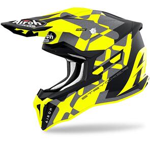 AIROH STRYCKER XXX MATT YELLOW HELMET 