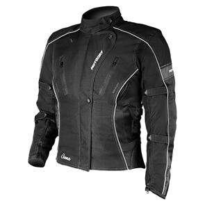 MOTODRY WOMENS SIENA JACKET BLACK/WHITE