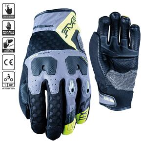 FIVE TFX3 AIR GREY/FLURO YELLOW GLOVES 
