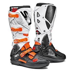 SIDI CROSSFIRE3 SRS ORANGE/BLACK /WHITE MX BOOTS SIDI
