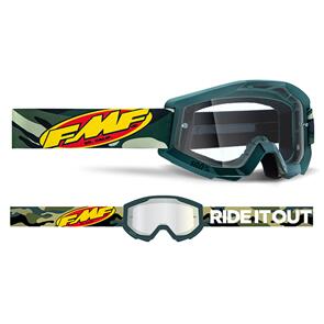 FMF POWERCORE GOGGLE ASSAULT CAMO CLEAR LENS