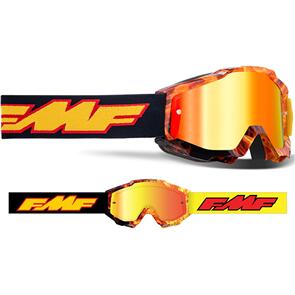FMF POWERBOMB YOUTH GOGGLE SPARK MIRROR RED LENS