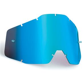 FMF POWERBOMB/POWERCORE LENS ANTI-FOG BLUE MIRROR/BLUE