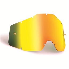 FMF POWERBOMB/POWERCORE LENS ANTI-FOG GOLD MIRROR