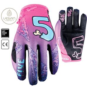 FIVE MXF4 SLICE KID NEON PURPLE GLOVES
