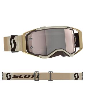 SCOTT PROSPECT GOGGLE BEIGE/BROWN SILVER CHROME WORKS LENS SCOTT