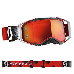 SCOTT PROSPECT GOGGLE WHITE/RED ORANGE CHROME WORKS LENS SCOTT