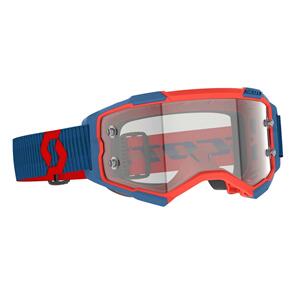 SCOTT *FURY GOGGLE CLEAR DARK BLUE/NEON RED CLEAR WORKS SCOTT