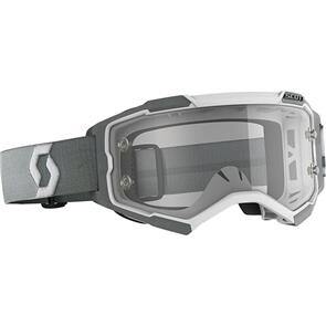 SCOTT *FURY GOGGLE WHITE/GREY CLEAR WORKS LENS SCOTT