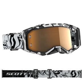 SCOTT PROSPECT AMPLIFIER GOGGLE MARBLE/WHITE GOLD WORKS LENS SCOTT