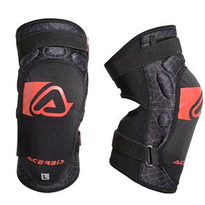 ACERBIS SOFT KNEE GUARDS KID BLK/RED ACERBIS