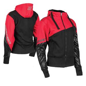 SPEED & STRENGTH WOMENS CAT OUTTA HELL HOODY RED/BLK