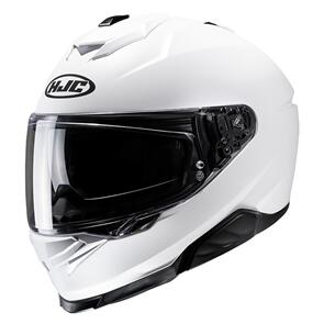 HJC I71 SEMI FLAT PEARL WHITE ROAD HELMET 