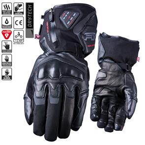 FIVE MUSTANG EVO WP HEATED BLACK GLOVES