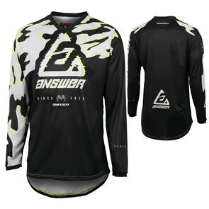 ANSWER YOUTH SYNCRON MELTDOWN JERSEY GRY/HYPERACID/BLK A23.5 