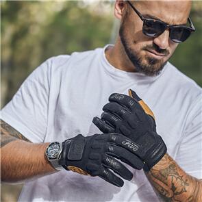 FIVE SCRAMBLER BLACK/TAN GLOVES