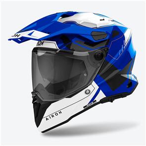 AIROH COMMANDER 2 REVEAL BLUE GLOSS ADV HELMET