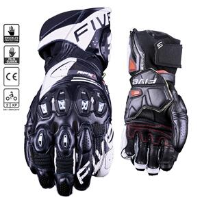 FIVE RFX1 EVO BLACK/WHITE RACE GLOVES