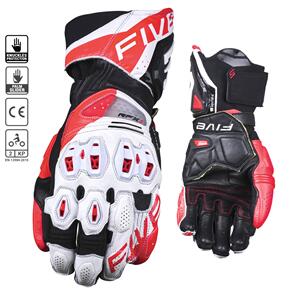 FIVE RFX1 EVO WHITE/RED RACE GLOVES