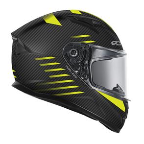 RXT 825 STREET BLACK FLURO YELLOW ROAD HELMET