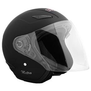 RXT METRO MATT BLACK ROAD HELMET 
