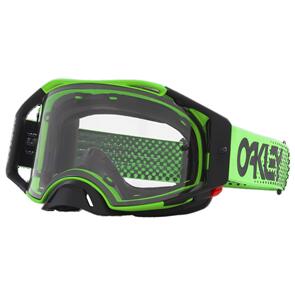 OAKLEY AIRBRAKE MX GOGGLE MOTO GREEN B1B W/ CLEAR LENS OAKLEY