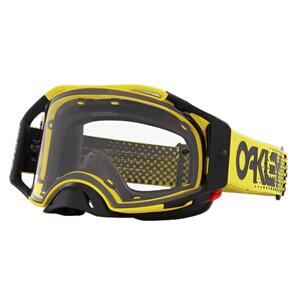 OAKLEY AIRBRAKE MX GOGGLE MOTO YELLOW B1B W/ CLEAR LENS OAKLEY