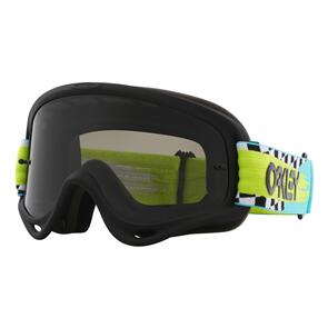 OAKLEY O-FRAME MX GOGGLE TEAL CHECKS W/DARK GREY LENS OAKLEY