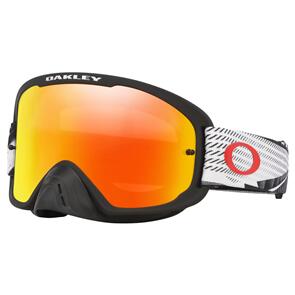 OAKLEY O-FRAME 2.0 PRO MX GOGGLE BLACK FORGE W/ FIRE IRIDIUM LENS OAKLEY