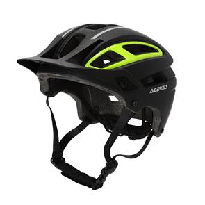 ACENTIA DOUBLEP YELLOW FLURO HELMET BLACK 