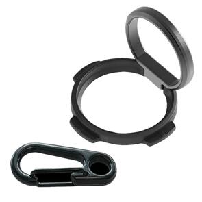 QUAD LOCK PHONE RING/STAND WITH CARABINER