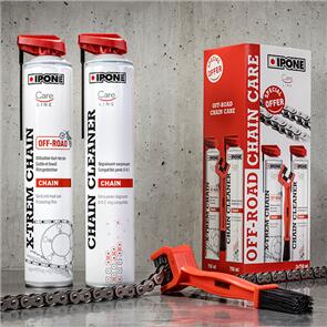 IPONE CHAIN CARE PACK OFFROAD 750ML CLEANER/LUBE/BRUSH 