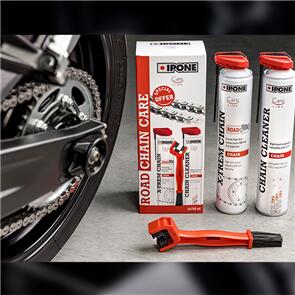 IPONE CHAIN CARE PACK-ROAD750ML CLEANER/LUBE/BRUSH 