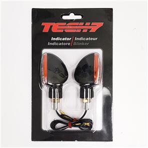TECH7 IND01502 MINI ARROW INDICATORS SHORT 68MM CLEAR LENS E-MARK TECH7