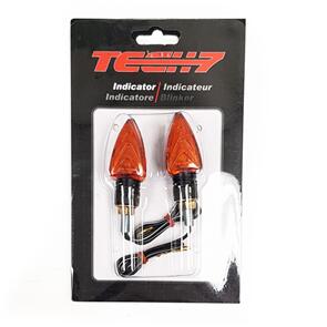 TECH7 IND10002 MINI ARROW INDICATORS SHORT 60MM AMBER LENS E-MARK TECH7