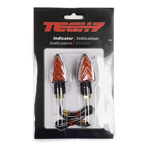 TECH7 IND11502 MINI ARROW INDICATORS SHORT 60MM CLEAR LENS E-MARK TECH7
