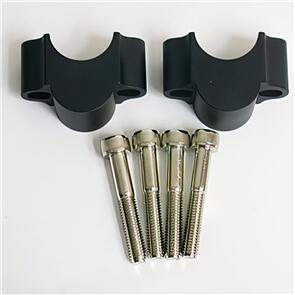 TECH7 BR286B BAR RISERS BLACK 25MM 28.6 FAT TO 28.6 FAT TECH7