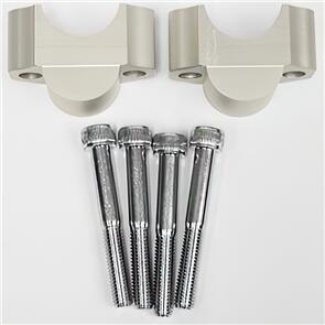 TECH7 BR286S BAR RISERS SILVER 25MM 28.6 FAT TO 28.6 FAT TECH7