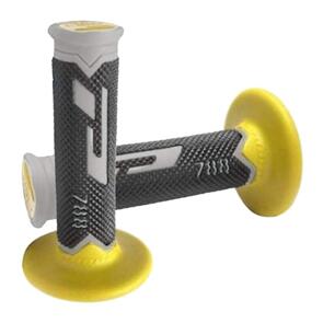 PROGRIP YELLOW/BLACK/GREY TRI DENSITY EXTRA SLIM GRIPS 115MM PROGRIP