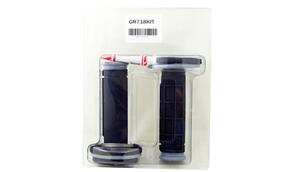 TECH7 GR718KIT BLACK/GREY MX GRIPS 1/2 WAFFLE (INCLUDES WIRE & GLUE) TECH7