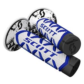 SCOTT GRIPS DIAMOND BLU/WHT W/DONU BLUE/WHITE TRIPLE DENSITY
