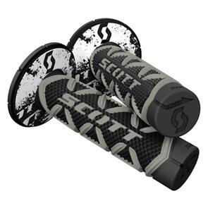 SCOTT GRIPS DIAMOND GRY/BLK W/DONU GREY/BLACK TRIPLE DENSITY