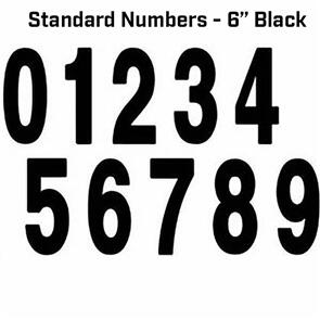 FACTORY EFFEX NUMBER STD 6INCH 5 (3PK) BLACK 150MM