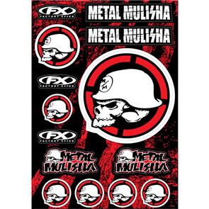 FACTORY EFFEX METAL MULISHA STICKER KIT 2 FACTORY FX