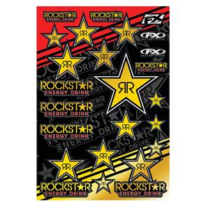 FACTORY EFFEX MYLAR ROCKSTAR ENERGY STICKER SHEET FACTORY FX