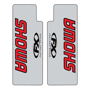 FACTORY EFFEX CLEAR UPPER FORK SHIELDS SHOWA RED FACTORY FX