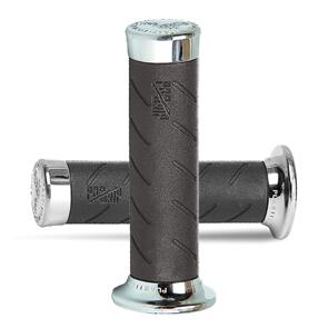 PROGRIP 1 CHROME/BLACK CRUISER GRIPS 140MM PROGRIP