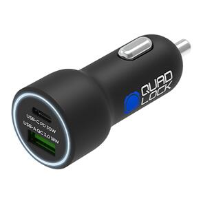 QUAD LOCK DUAL USB 12V CAR CHARGER V2