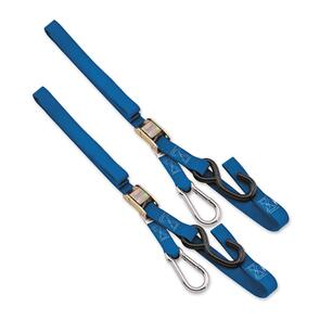 TECH7 TIE DOWN BLUE 38MM WITH CARABINER END TECH7