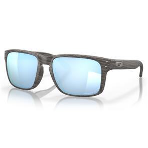 OAKLEY HOLBROOK SUNGLASSES WOODGRAIN W/ PRIZM DEEP WATER POLARIZED LENS